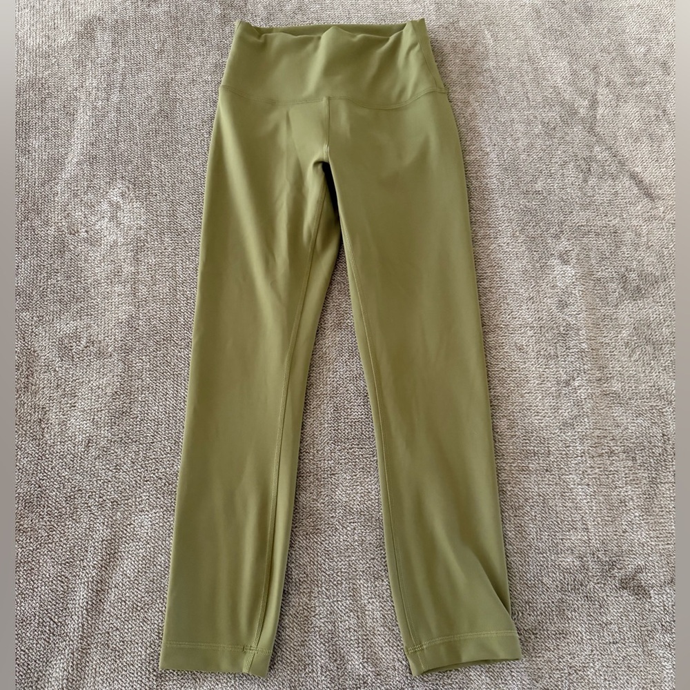 Lululemon olive green leggings size 4